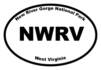 New River Gorge National Park Oval Sticker