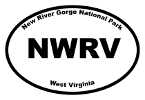 New River Gorge National Park Oval Sticker