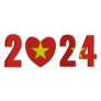 New Year 2024 Vietnam Sticker