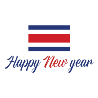 New Year Costa Rica Sticker