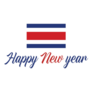 New Year Costa Rica Sticker