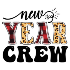 New Year Crew Celebration Sticker 
