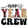 New Year Crew Celebration Sticker 
