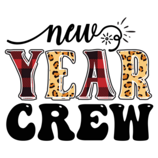 New Year Crew Celebration Sticker 