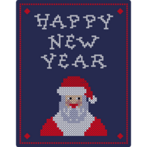 New Year Design Sticker