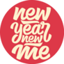 New Year New Me Bold Red Sticker 