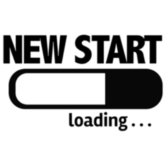 New Year Progress Bar Loading With The Text: New Start Sticker 