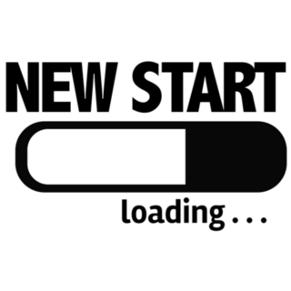 New Year Progress Bar Loading With The Text: New Start Sticker 