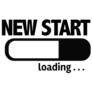 New Year Progress Bar Loading With The Text: New Start Sticker 