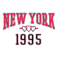New York 1995 Typography Sticker