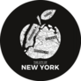 New York Big Apple City Map Sticker