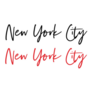 New York City Calligraphy Sticker