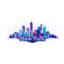 New York City Neon Illustration Sticker