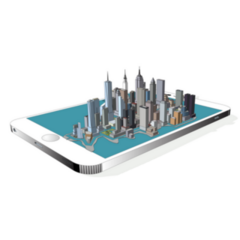 New York City On The Phone Sticker