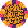 New York City Psychedelic 70s Lettering Sticker