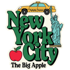 New York City The Big Apple Sticker