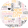 New York City Theme Pattern Sticker
