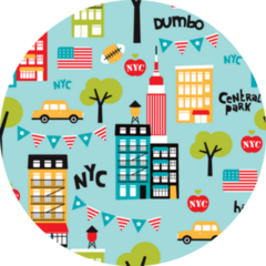 New York City Travel Pattern Sticker
