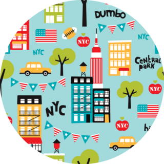 New York City Travel Pattern Sticker