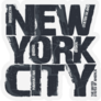 New York City Typography Illustration Sticker