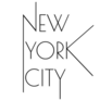 New York City Typography Long Sticker