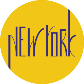 New York City Typography Sticker