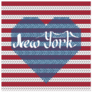 New York Cross-stitch Sticker