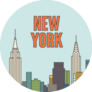 New York Illustration Sticker