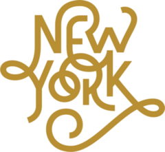 New York Retro Typography Sticker