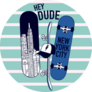 New York Skaters Hey Dude Sticker