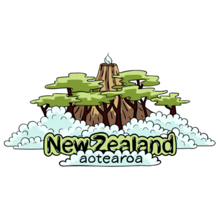 New Zealand Aotearoa Rain Forest Sticker