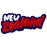 New Zealand Brush Lettering Sticker