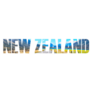 New Zealand Country Name Sticker