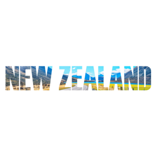 New Zealand Country Name Sticker