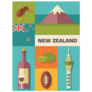 New Zealand Cultural Icons Sticker