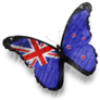 New Zealand Flag Butterfly Sticker