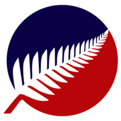 New Zealand Leaf Logo Circle Sticker