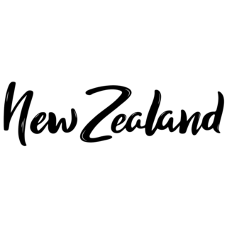 New Zealand Lettering Sticker