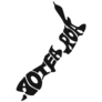 New Zealand Map Aotearoa Letters Sticker