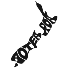 New Zealand Map Aotearoa Letters Sticker
