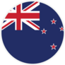 New Zealand Round Country Flag Sticker