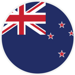 New Zealand Round Country Flag Sticker