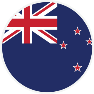 New Zealand Round Country Flag Sticker
