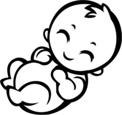 Newborn Little Baby Sticker