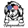 Newfie American Sticker