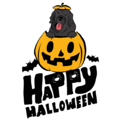 Newfie Halloween Sticker