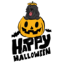 Newfie Halloween Sticker