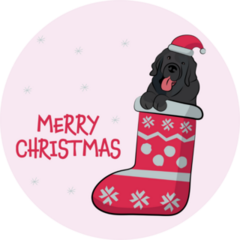 Newfoundland Christmas Sticker