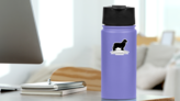 Newfoundland Dog Sticker on a Water Bottle (New) example