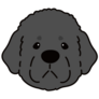 Newfoundland Face Sticker